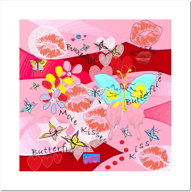 Butterflies and Kisses Wall Art by EloiseART